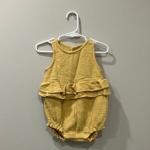 Cat & Jack Yellow Ruffled One Piece